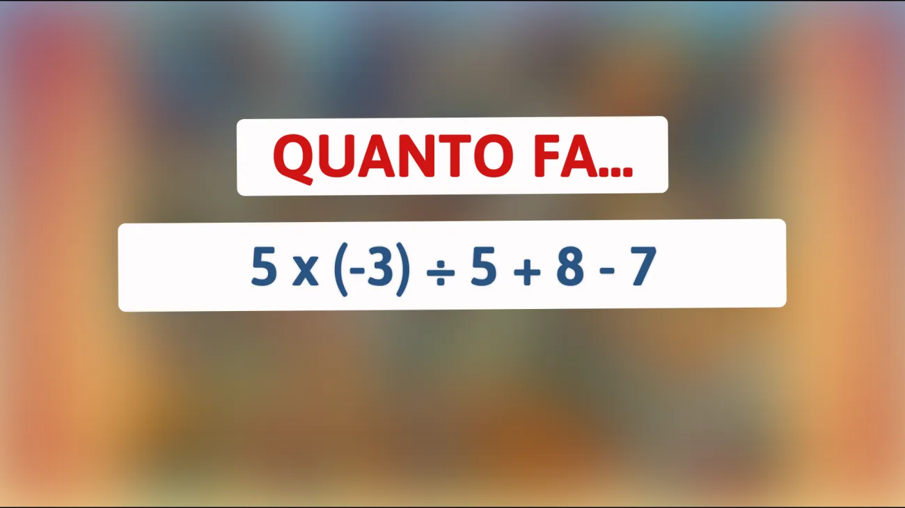 \"Sei davvero un genio della matematica? Risolvi questo enigma e scoprilo!\""