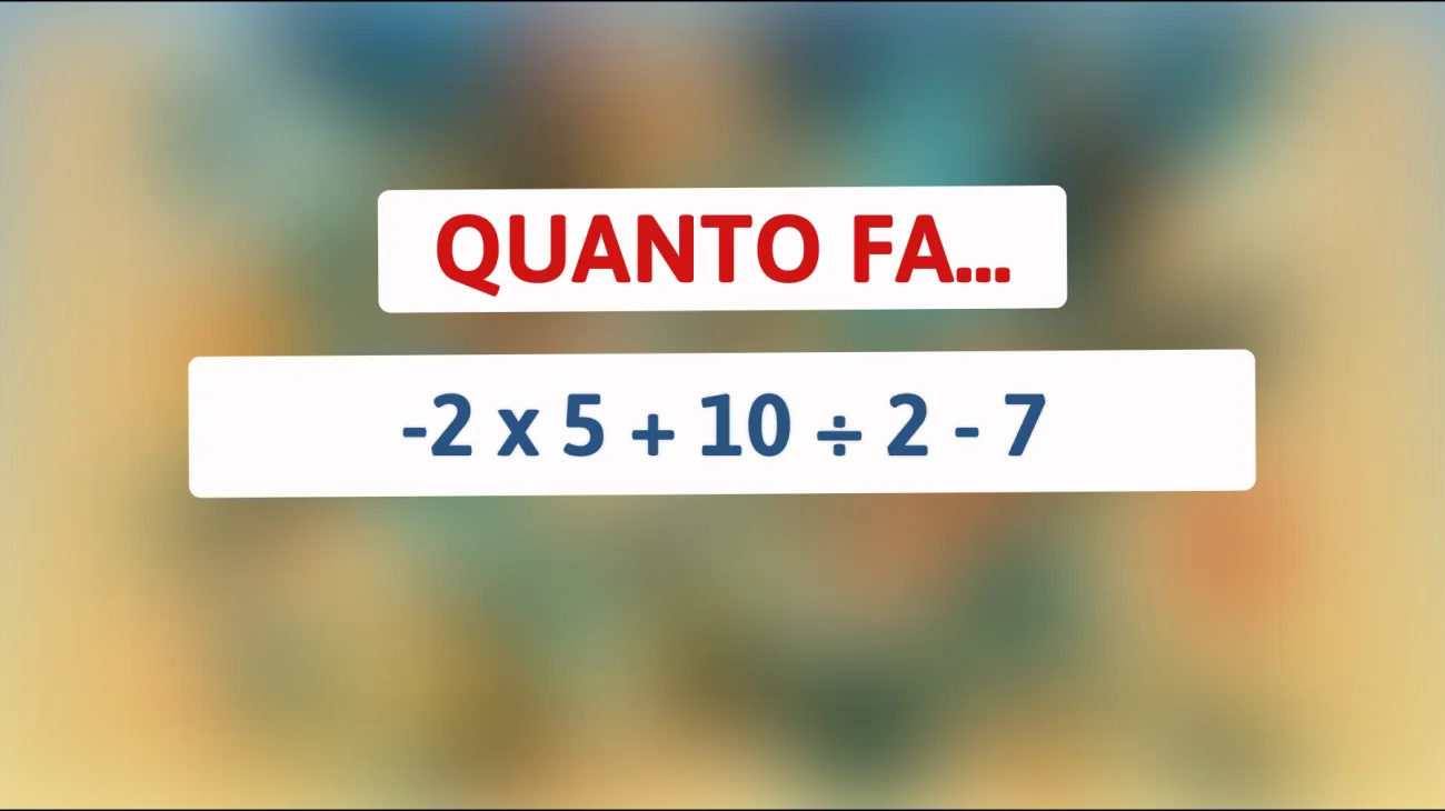 Scopri se sei tra i geni che sanno risolvere questo semplice enigma matematico! Testa le tue abilità!"