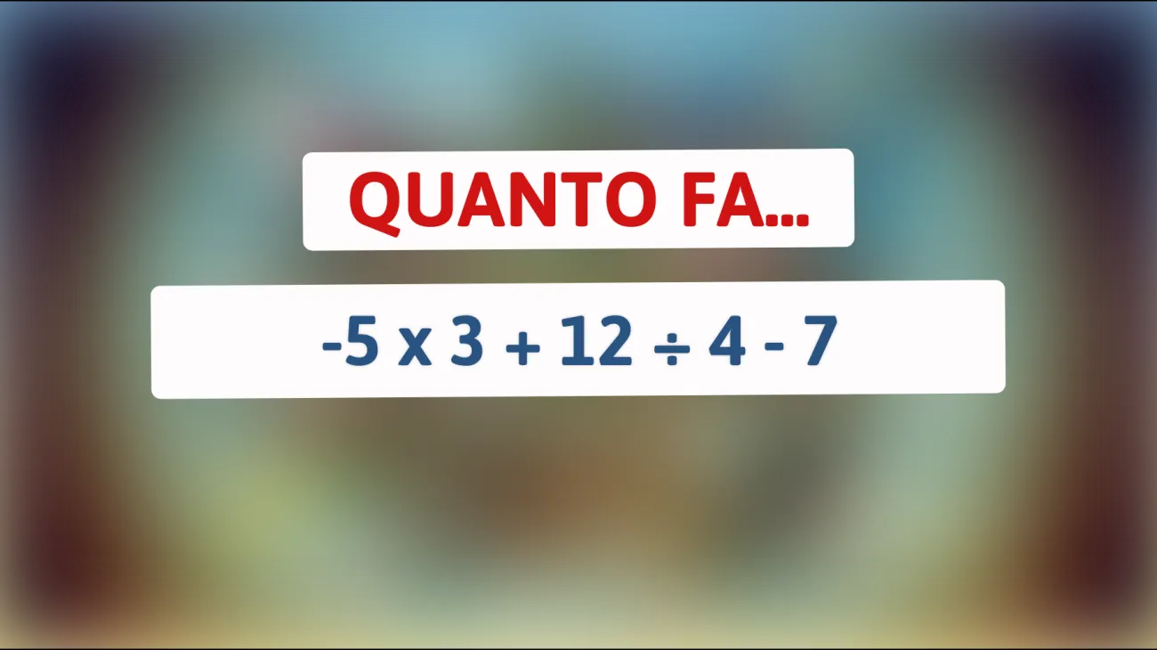 Scopri se sei tra i pochi geni che risolvono questo enigma matematico che sta sfidando tutti!"