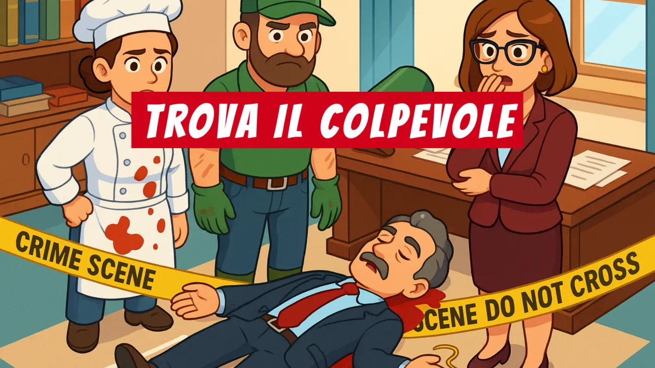 Solo i veri geni riescono a risolvere questo indovinello: riesci a scoprire chi è il colpevole dalla scrivania di mogano?"