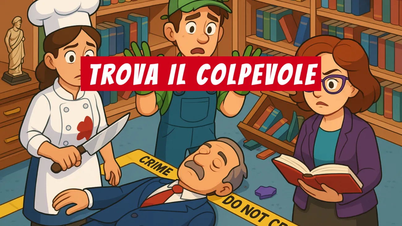 Solo i veri geni riescono a risolvere questo mistero della biblioteca: sai trovare il colpevole in meno di 60 secondi? Sfida te stesso!"